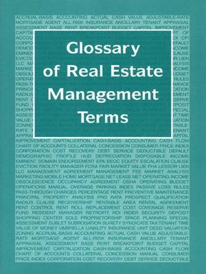 cover image of Glossary of Real Estate Management Terms